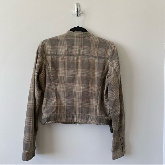 Vintage-Guess Jeans Plaid Full Zip Light Jacket - Picture 3 of 11